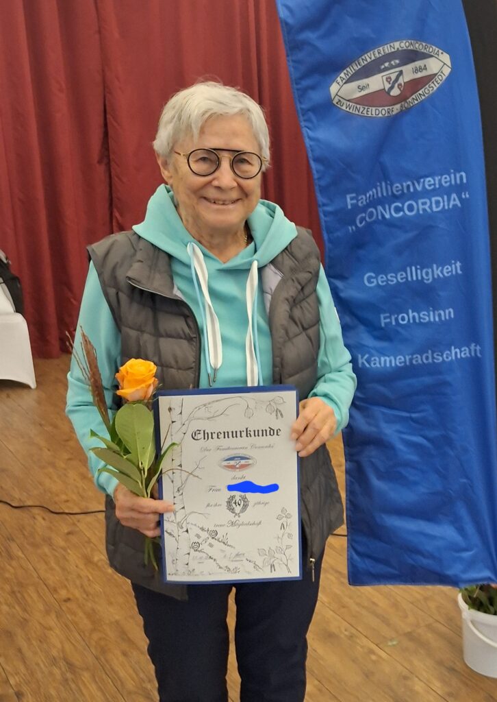 Mitglied und Ehrenurkunde